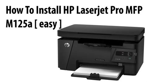 HP Drucker Treiber für den HP LaserJet Pro MFP M125a installieren